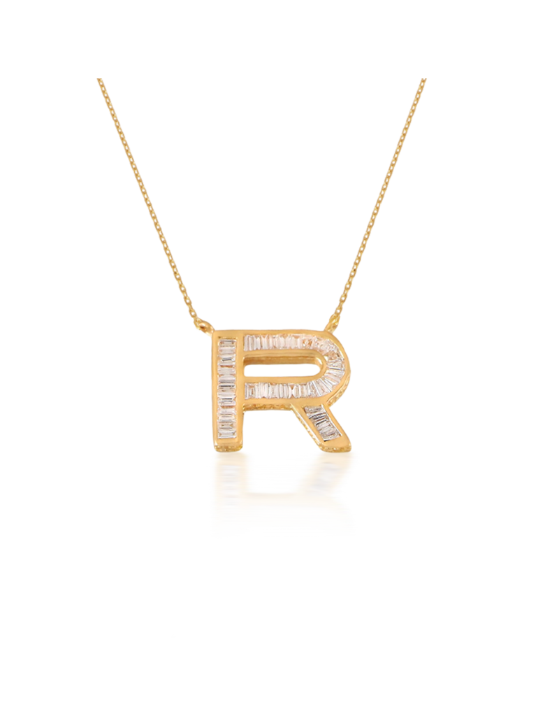 Spell My Love Necklace in Letter R