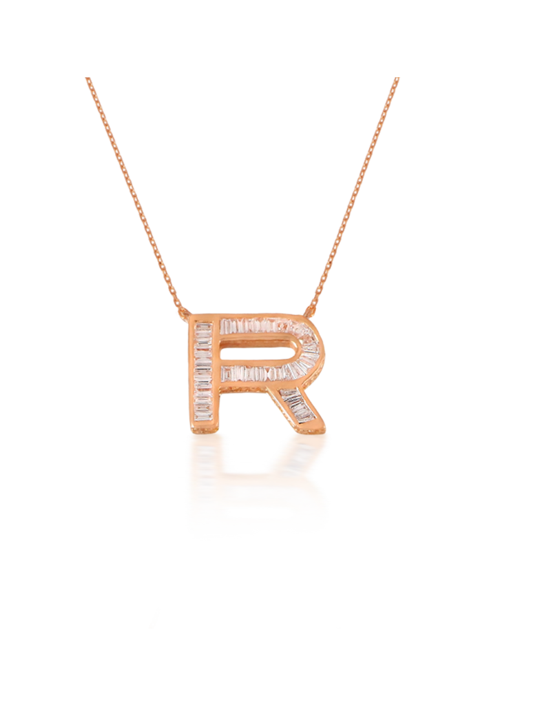 Spell My Love Necklace in Letter R