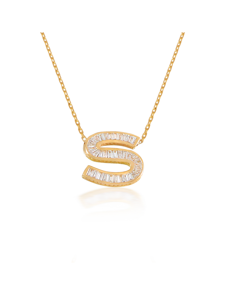 Spell My Love Necklace in Letter S