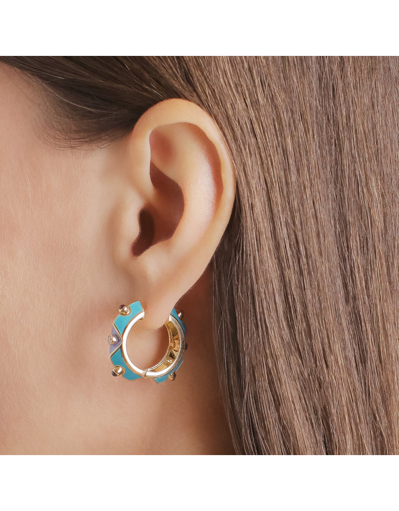 Calliope Harlequin Ear Hoops