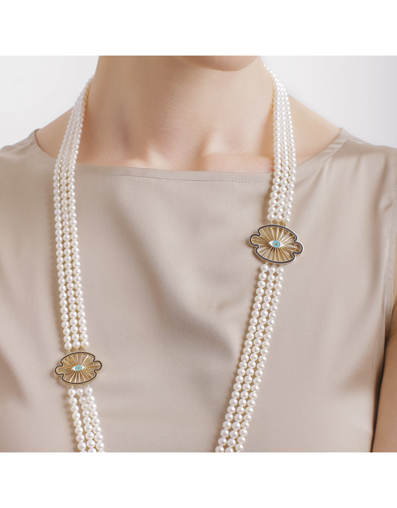 Calliope 3-Strand Pearl Necklace