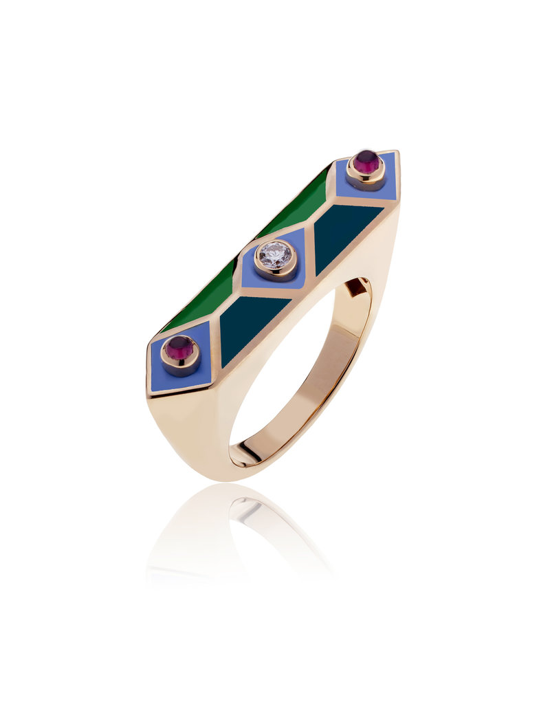 Calliope Harlequin Ring