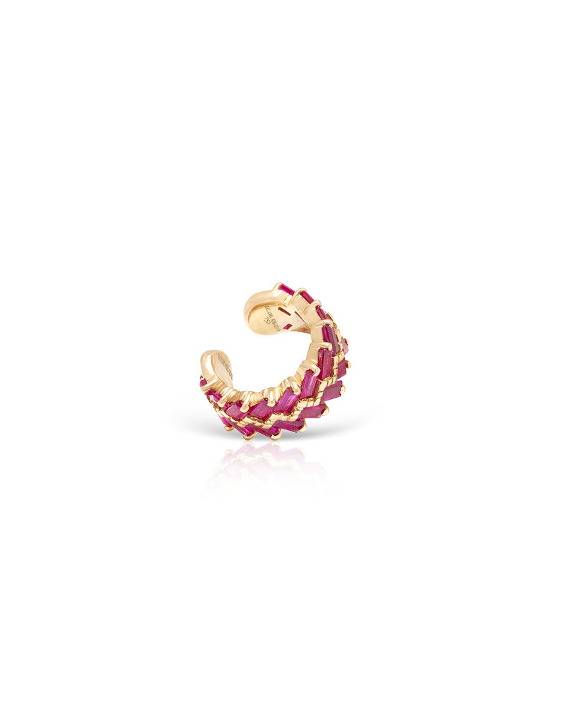 Shanhan Chevron Ear Cuff in Red Lantern