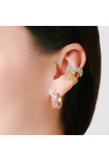 Shanhan Chevron Mini Hoop Earrings in Cherry Blossom