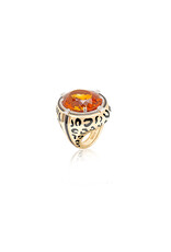 Alezan By SK Feline Round Citrine  Ring