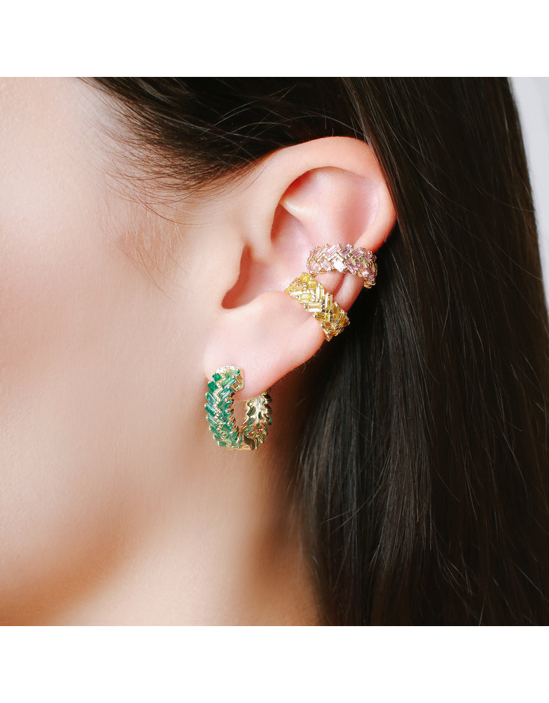 Shanhan Chevron Ear Cuff in Cherry Blossom