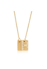 Spell My Love Mini Necklace Letter H in Yellow Gold