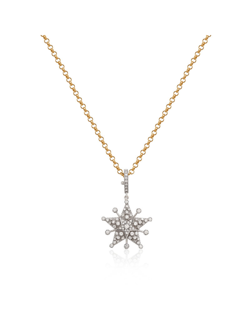 Starflake 2-Star MM Necklace