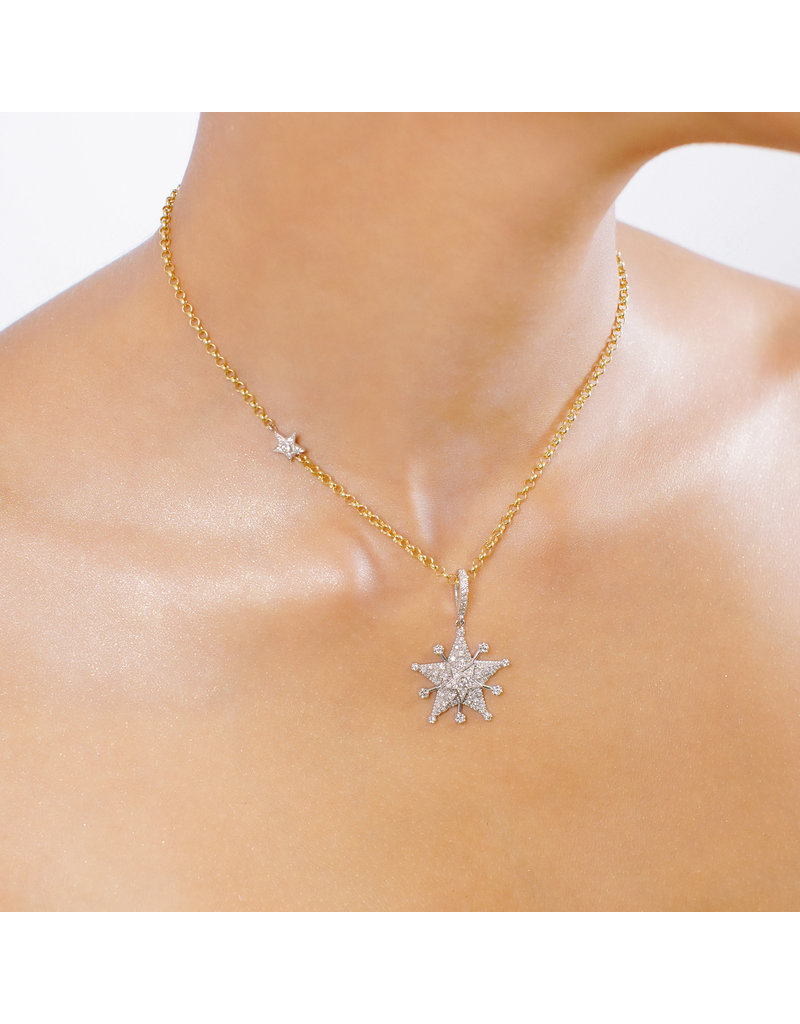 Starflake 2-Star MM Necklace