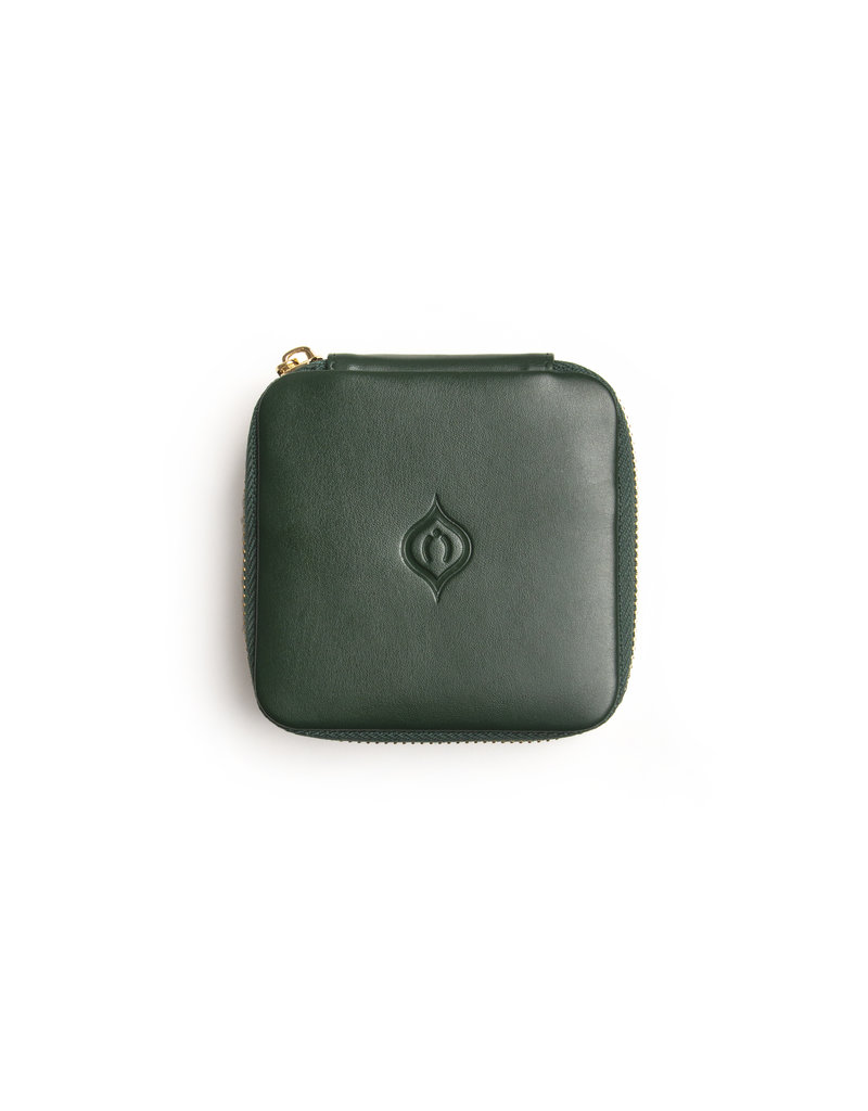 Square Travel Case in Green