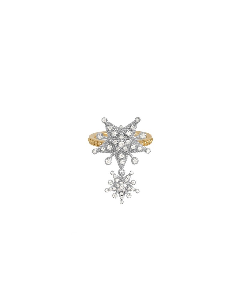 Starflake 2-Star Ring