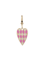 Calliope Carnival Heart Charm in Pink