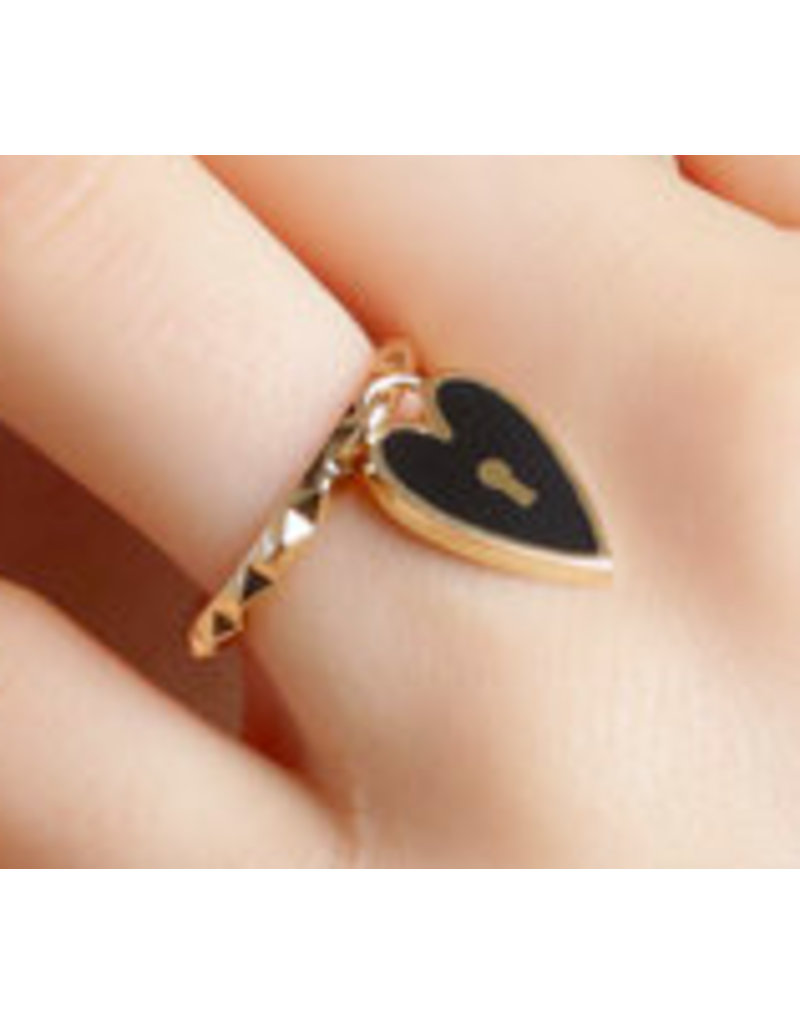 SKJ CRS Love Lock Ring Black