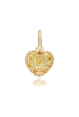 SKJ Queen of Hearts Mini Charm in Yellow Pavé