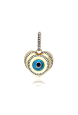 SKJ Queen of Hearts Round Eye Charm