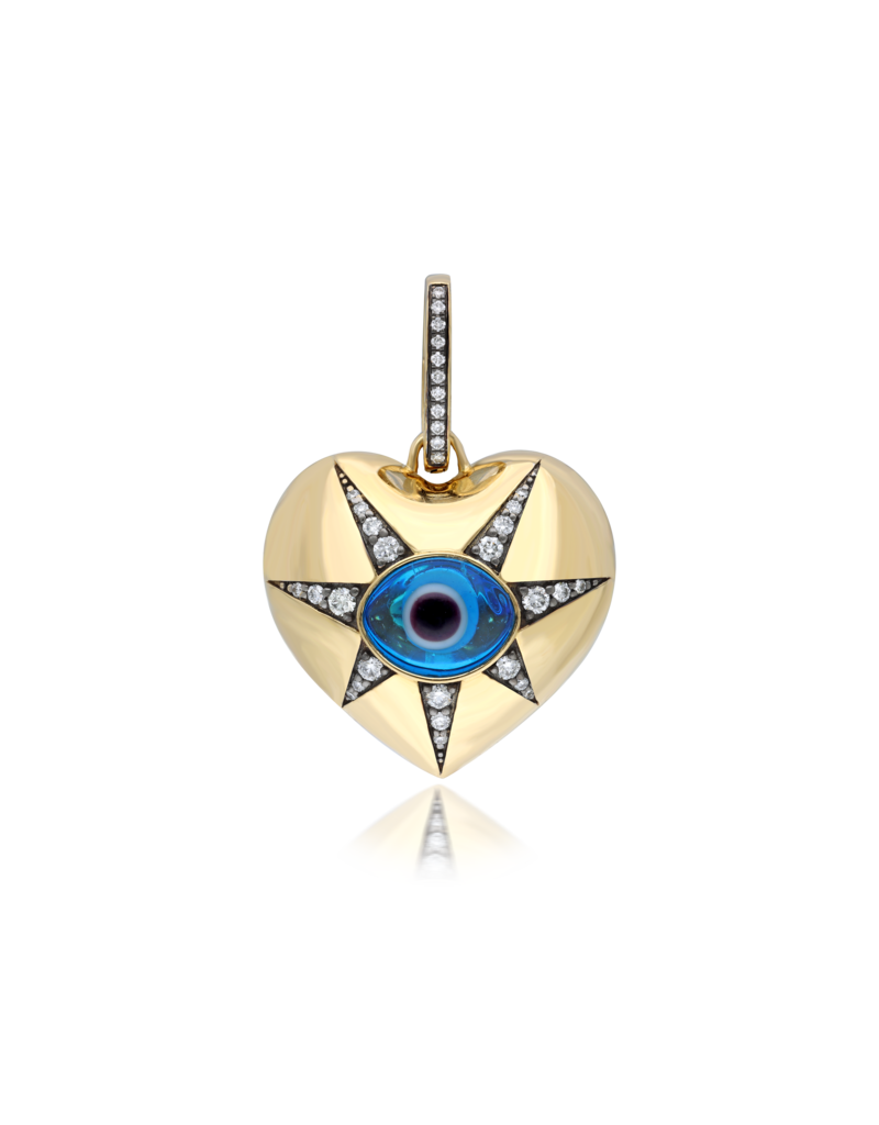 SKJ Queen of Hearts Marquise Eye Charm