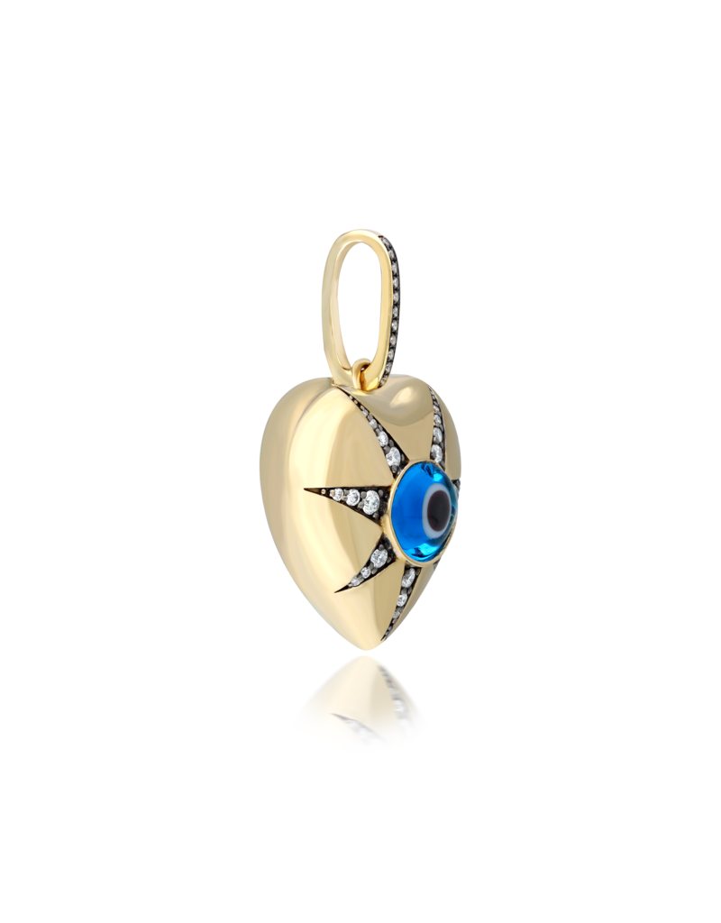 SKJ Queen of Hearts Marquise Eye Charm