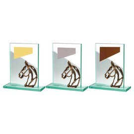 BW513-562 glazen standaard paard