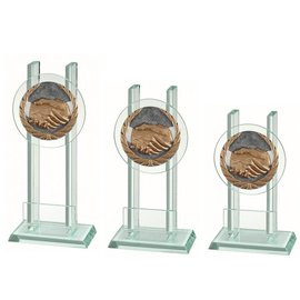 Glazen standaard handen