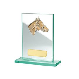 Glazen standaard paard