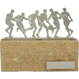 standaard basketbal op steen