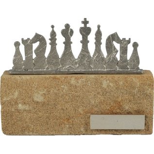 BEL607 standaard schaken op steen