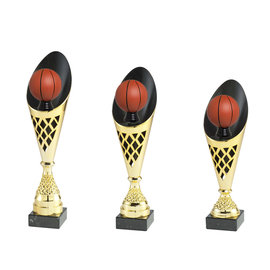 Goudkleurige beker basketbal