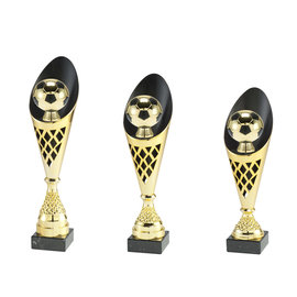 Goudkleurige beker voetbal