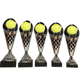 Zilverkleurige beker tennis