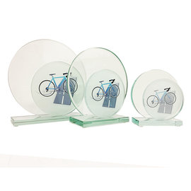 Glazen standaard wielrennen