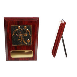 Houten standaardje voetbal