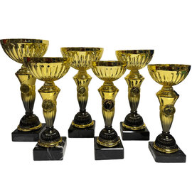 Beker goud met zwart