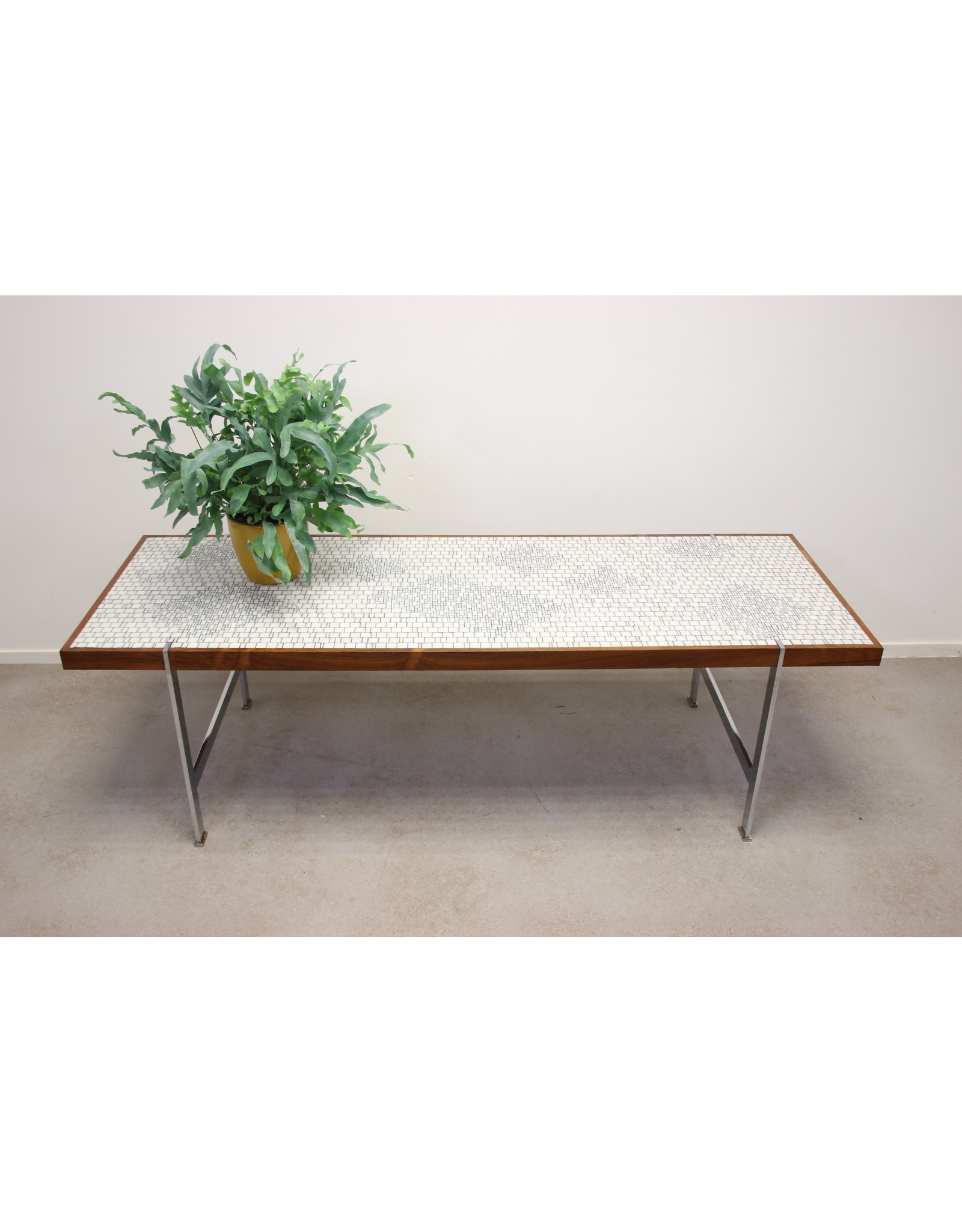 Berthold Muller Oerlinghausen Coffee Table With Glass Mosaic - Berthold Muller Oerlinghausen Coffee Table With Glass Mosaic