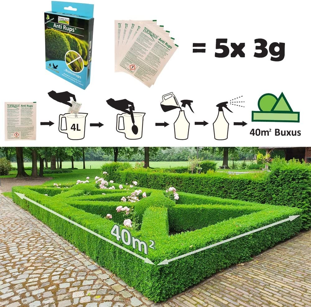 Topbuxus Anti Rups 15 gr voor 200 m²  | voorheen XenTari®