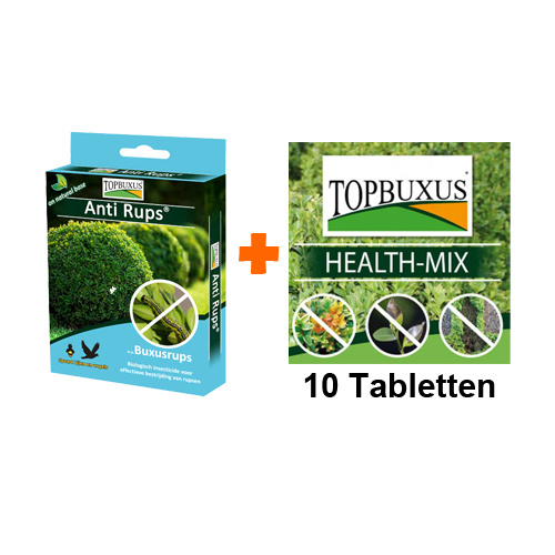 Topbuxus anti rups in combinatie met Health-mix 10 tabletten