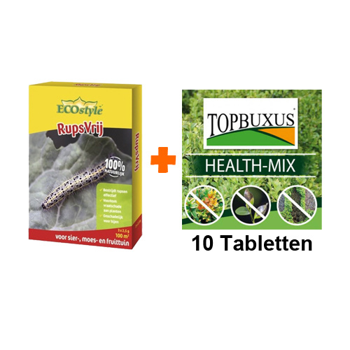 Combinatie actie Ecostyle rupsvrij 7,5 gr met Health-mix  10 tabletten