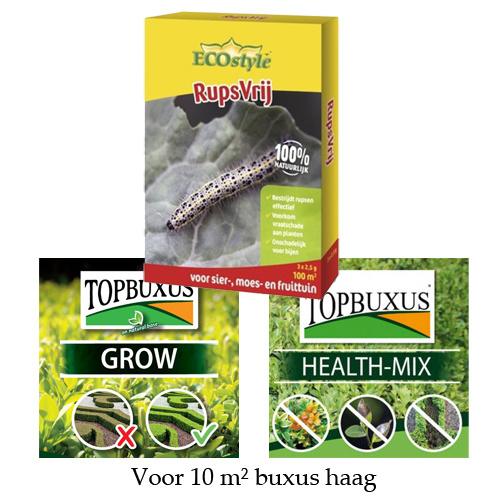Kit mantenimiento boj 10 m² con Ecostyle Rupsvrij