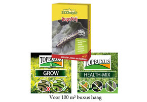 Kit mantenimiento boj 100 m² con Rupsvrij