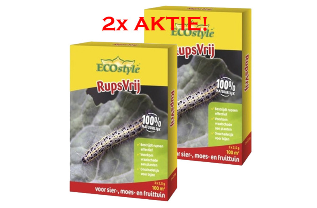 Ecostyle Rupsvrij 7,5 gr voor 100 m² | het alternatief voor XenTari® 15 gr 150 m²