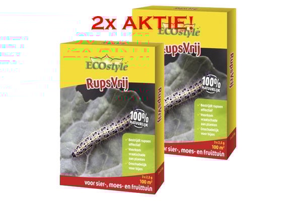 2x Rupsvrij 7,5 gr | ACTIE | voor 200 m² buxushaag