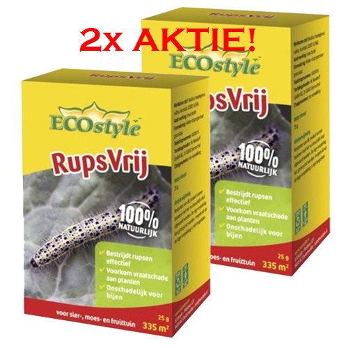 Ecostyle Rupsvrij 25 gr voor 670 m² | het alternatief voor XenTari® 15 gr  150 m²