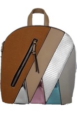 Trukado Backpacks and fanny packs - Fashion backpack with holographic accents brown