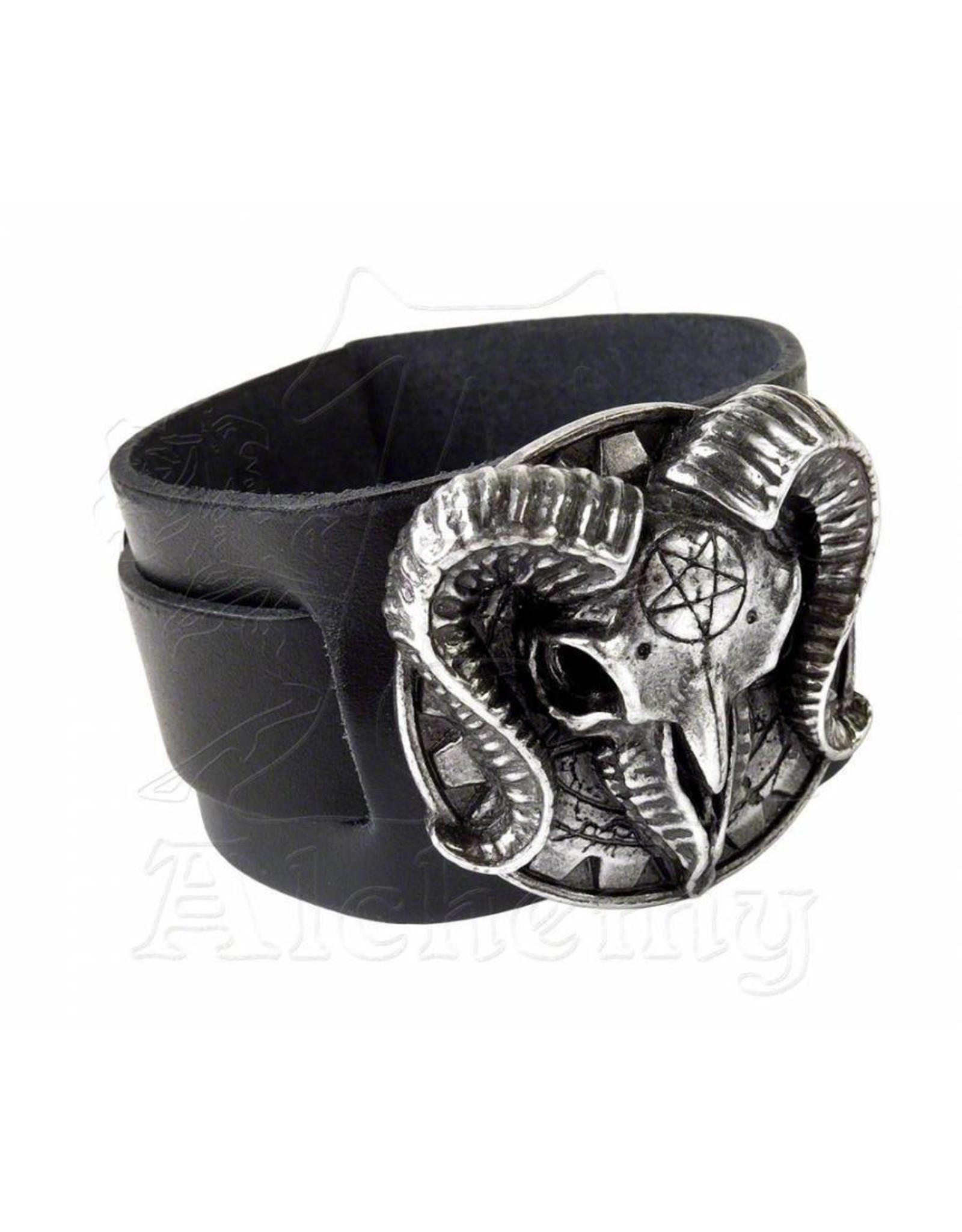 Alchemy Jewellery - Ram's Head wristband Gears of Aiwass - Alchemy