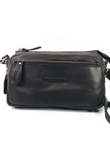HillBurry Leather bags - HillBurry leather shoulder bag black HB1613Z
