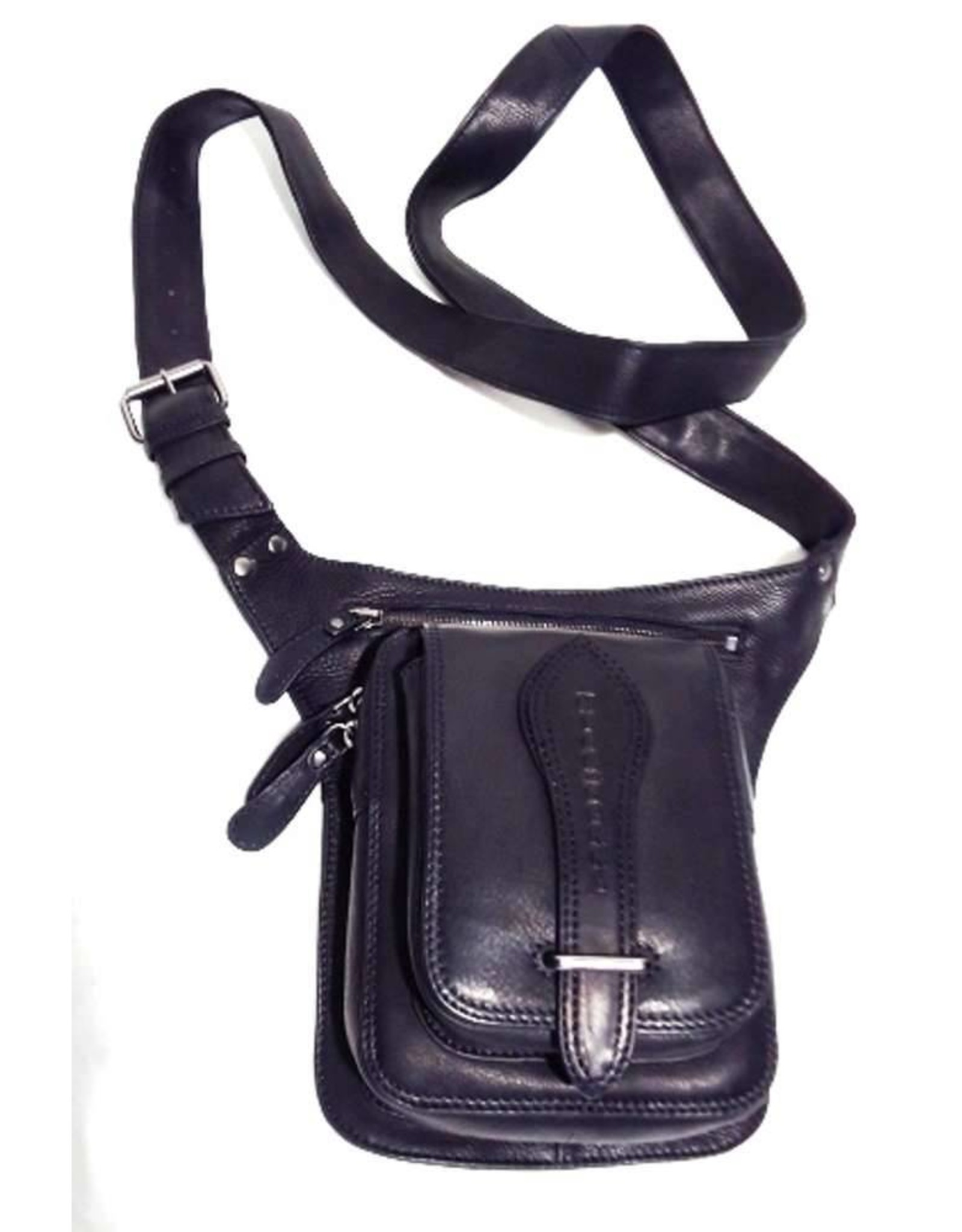 HillBurry Leather bags - HillBurry Leather Crossbody Bag Black