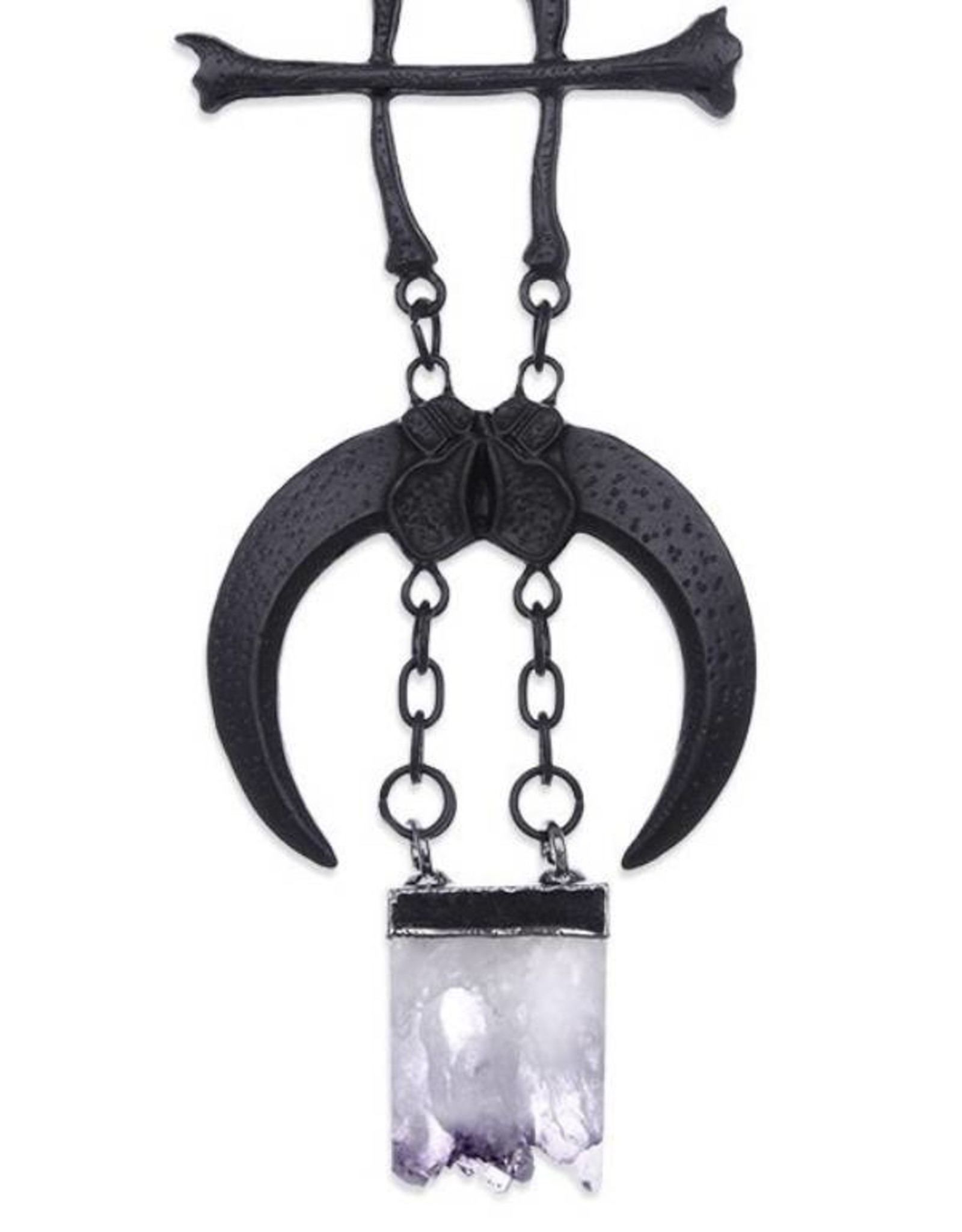 Restyle Gothic accessories - Necklace and Pendant Claws and Bones Black