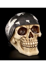 Dark Desire Skulls, Skeletons and Dragons - Skull wearing cannabis bandana