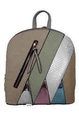 Trukado Backpacks  and fanny packs - Fashion backpack with holographic accents beige