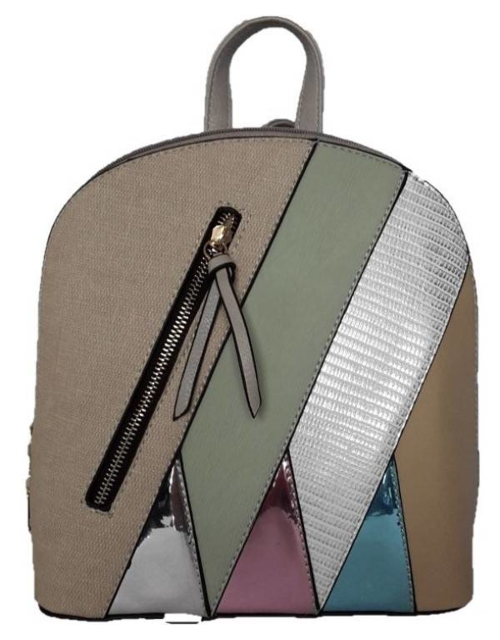 Trukado Backpacks  and fanny packs - Fashion backpack with holographic accents beige