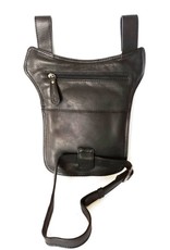 HillBurry Leather bags - Hillburry leather belt bag black 6186